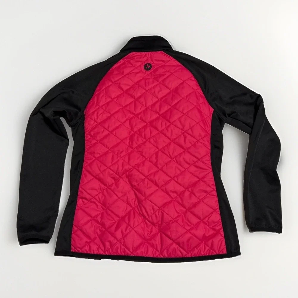 Marmot Variant Hybrid Jacket Womens M Pink Black Quilted Softshell